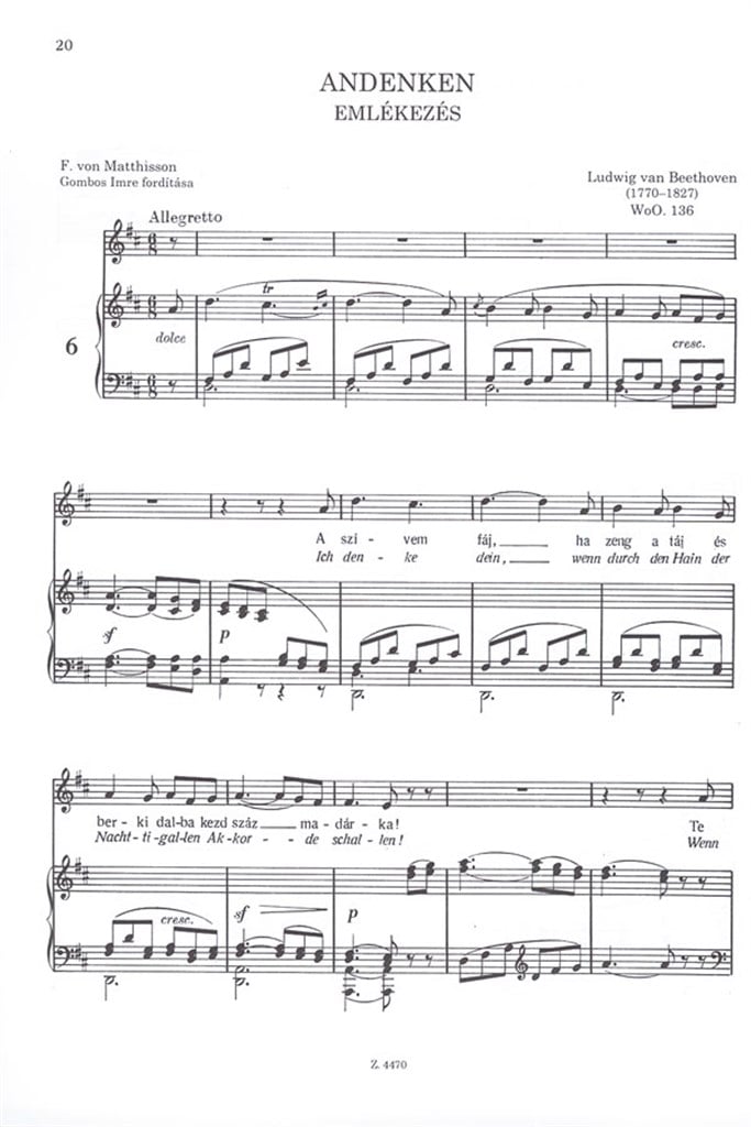 Die Meister des Liedes VII-a Lieder von Mozart, B